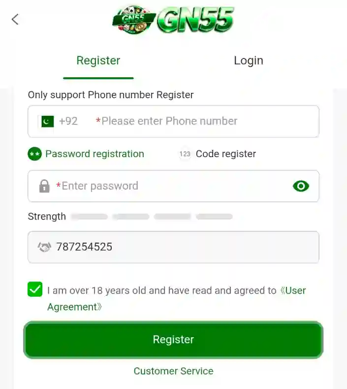 gn55 game register 